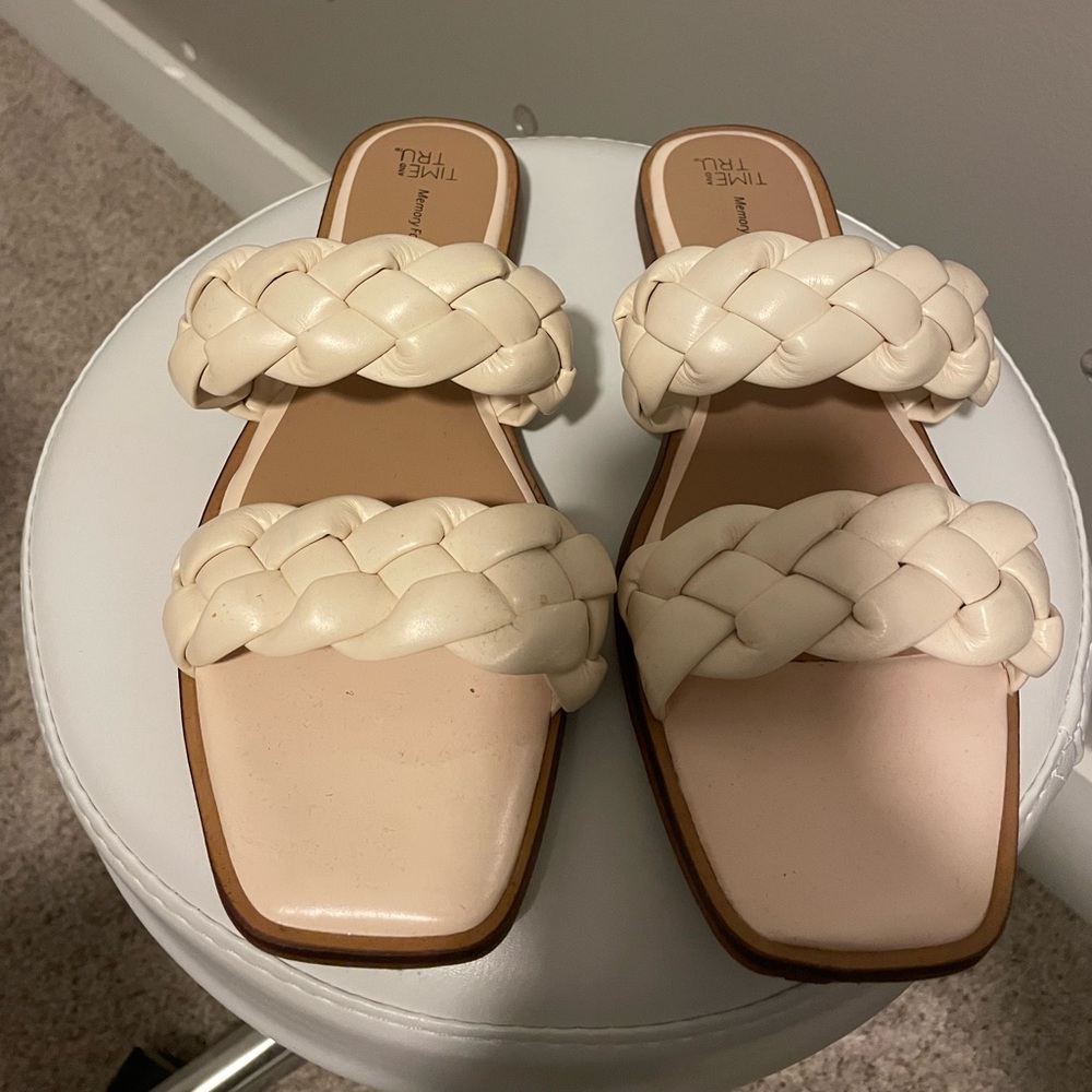 Off white flats